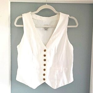 a new day Ivory Women's Buttoned Vest